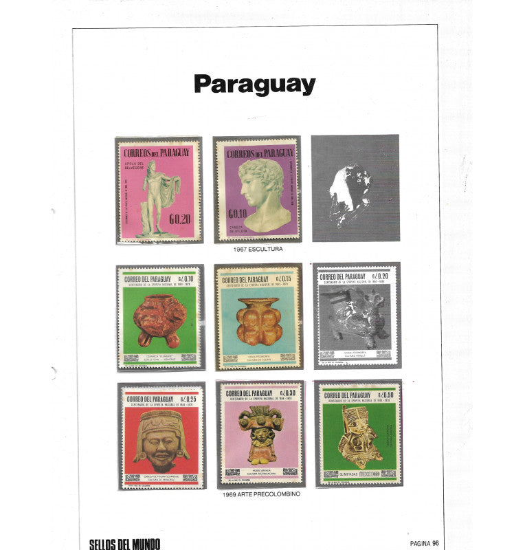 Libro de Estampilla del mundo. Gran enciclopedia de la filatelia